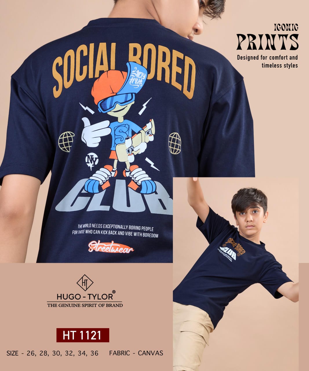 Ht 1121 Hugo Tylor Imported Boys Tshirt Supplier Gujarat