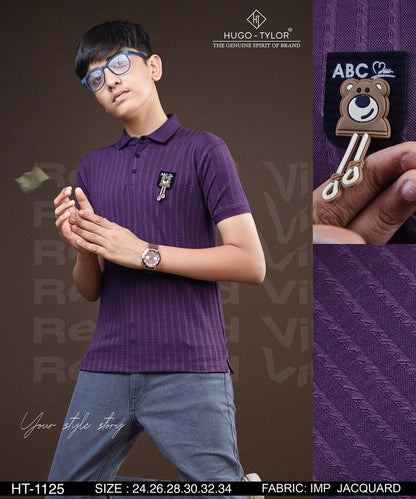 Ht 1125 Hugo Tylor Imported Boys Tshirt Supplier