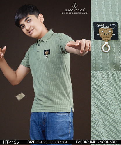 Ht 1125 Hugo Tylor Imported Boys Tshirt Supplier
