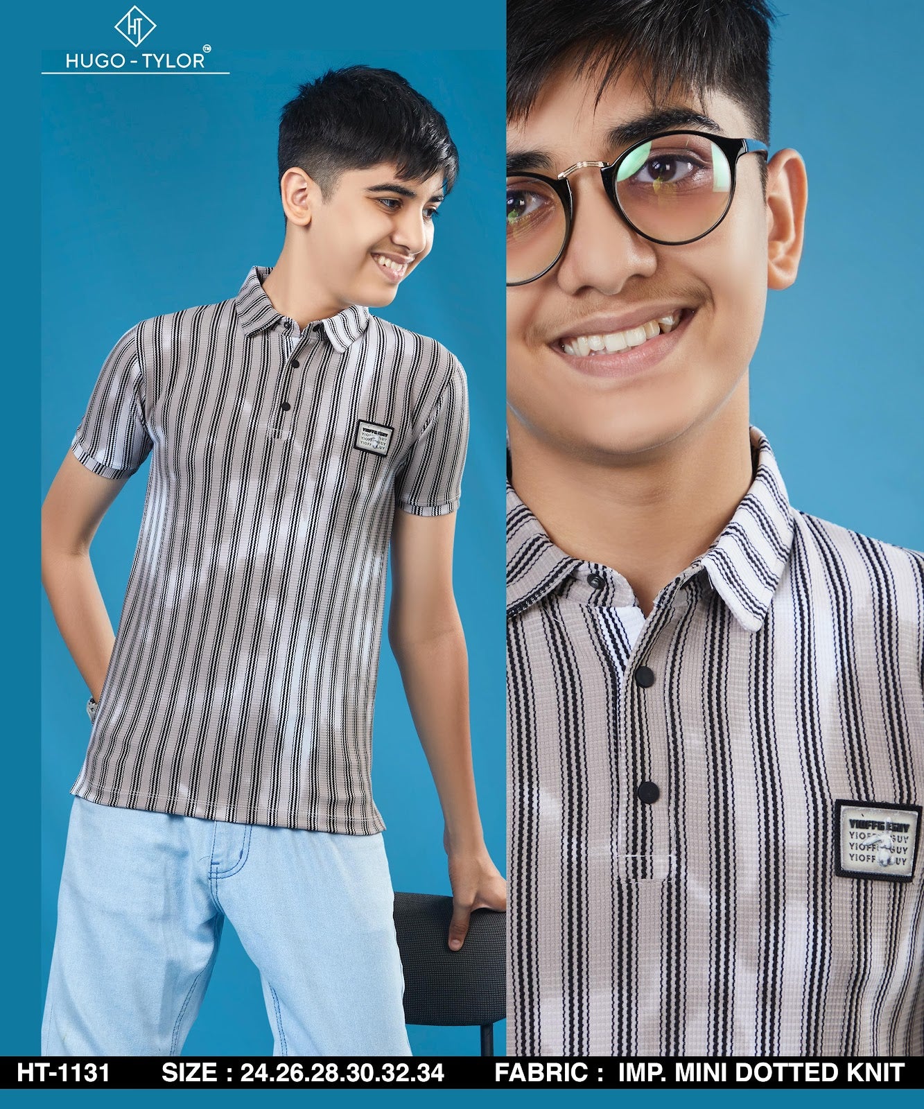 Ht 1131 Hugo Tylor Knit Boys Tshirt Manufacturer Ahmedabad