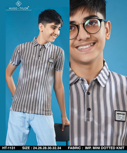 Ht 1131 Hugo Tylor Knit Boys Tshirt Manufacturer Ahmedabad