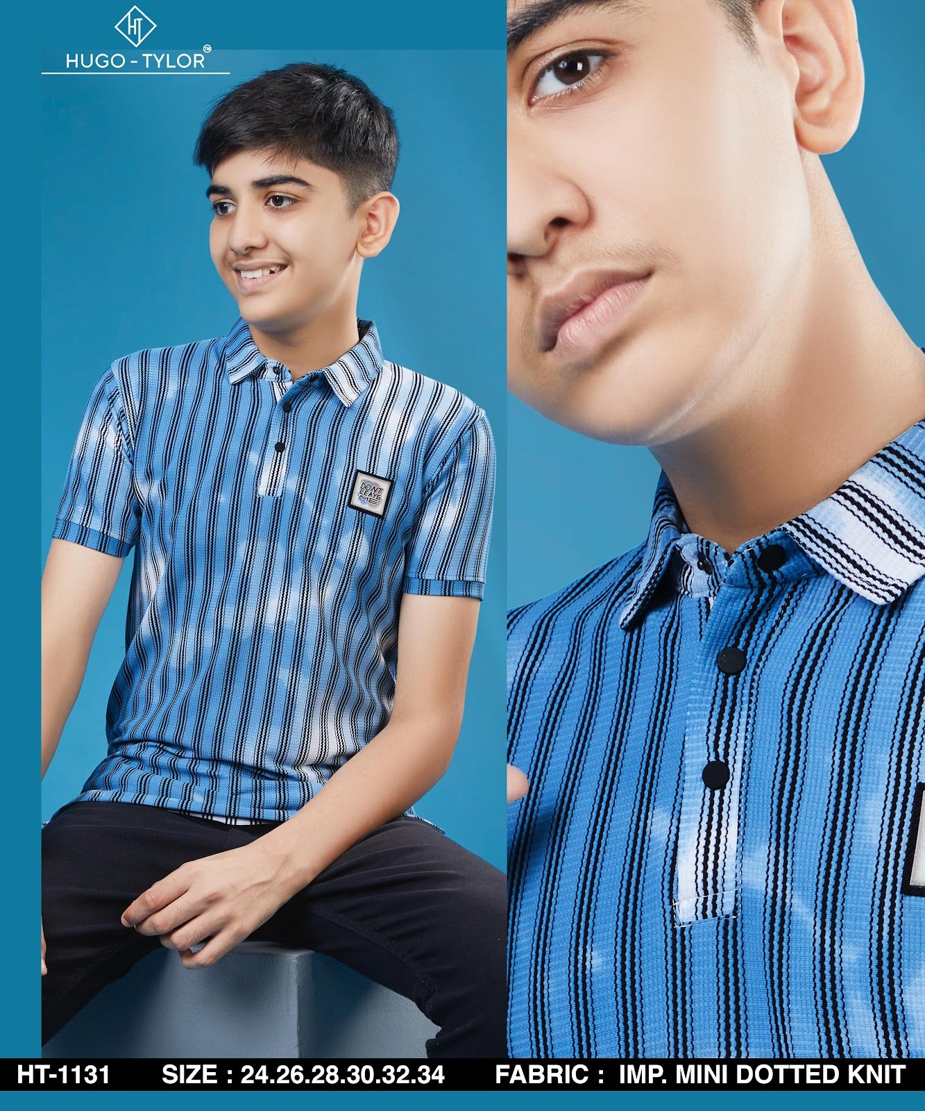 Ht 1131 Hugo Tylor Knit Boys Tshirt Manufacturer Ahmedabad