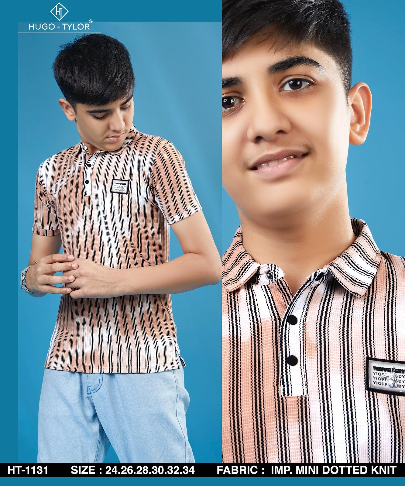 Ht 1131 Hugo Tylor Knit Boys Tshirt Manufacturer Ahmedabad