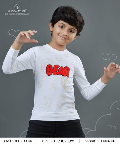 Ht 1134 Hugo Tylor Lycra Tencil Boys Tshirt Exporter Gujarat