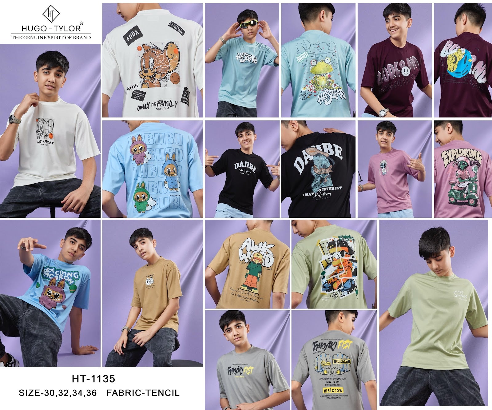 Ht 1135 Hugo Tylor Imported Boys Tshirt Exporter Ahmedabad