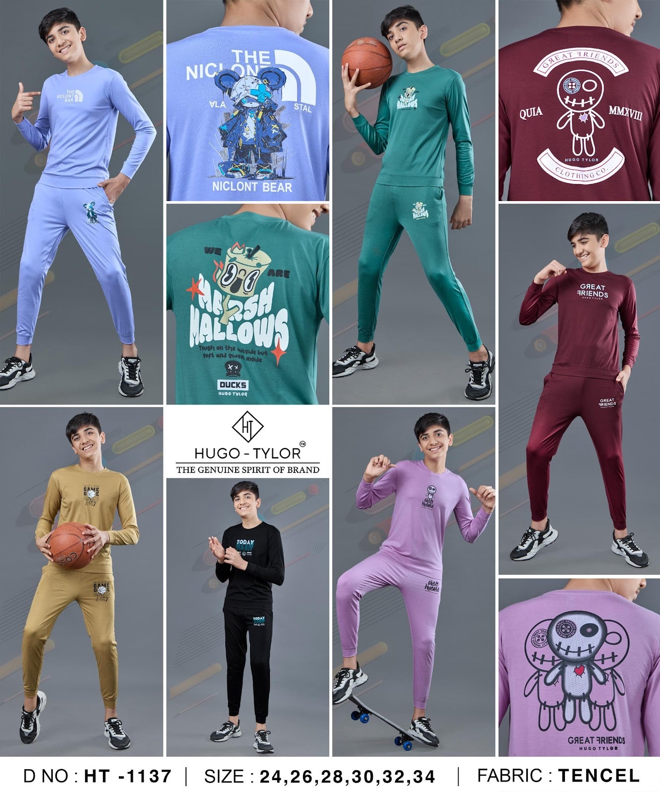 Ht 1137 Hugo Tylor Imported Boys Co Ord Set Wholesale Price