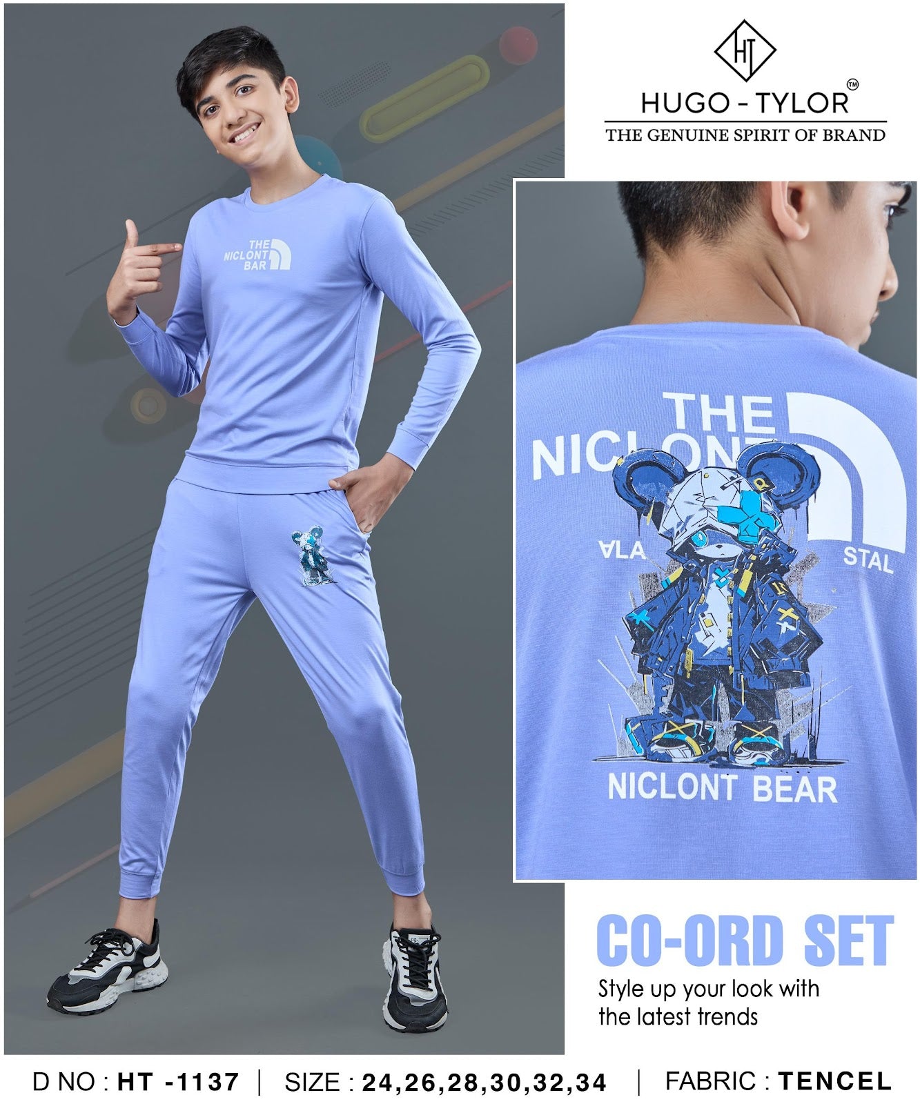 Ht 1137 Hugo Tylor Imported Boys Co Ord Set Wholesale Price