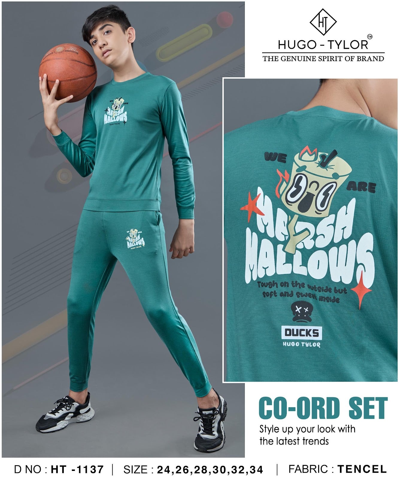 Ht 1137 Hugo Tylor Imported Boys Co Ord Set Wholesale Price