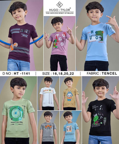 Ht 1141 Hugo Tylor Imported Boys Tshirt Wholesaler Gujarat