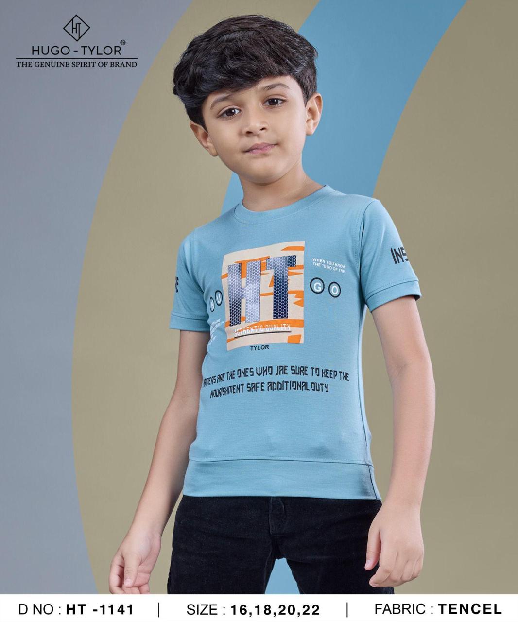 Ht 1141 Hugo Tylor Imported Boys Tshirt Wholesaler Gujarat