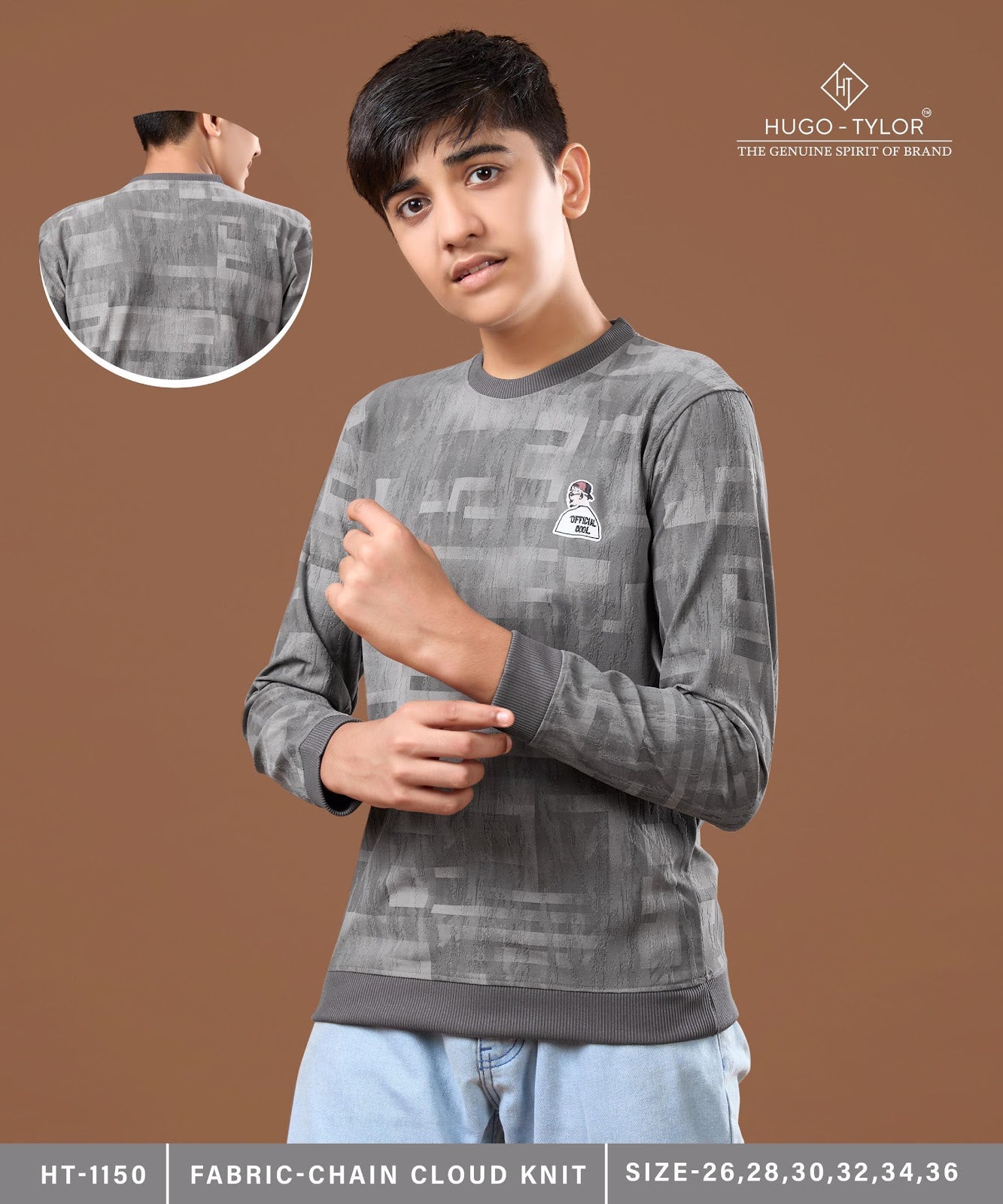 Ht 1150 Hugo Tylor Knit Boys Tshirt Supplier Ahmedabad