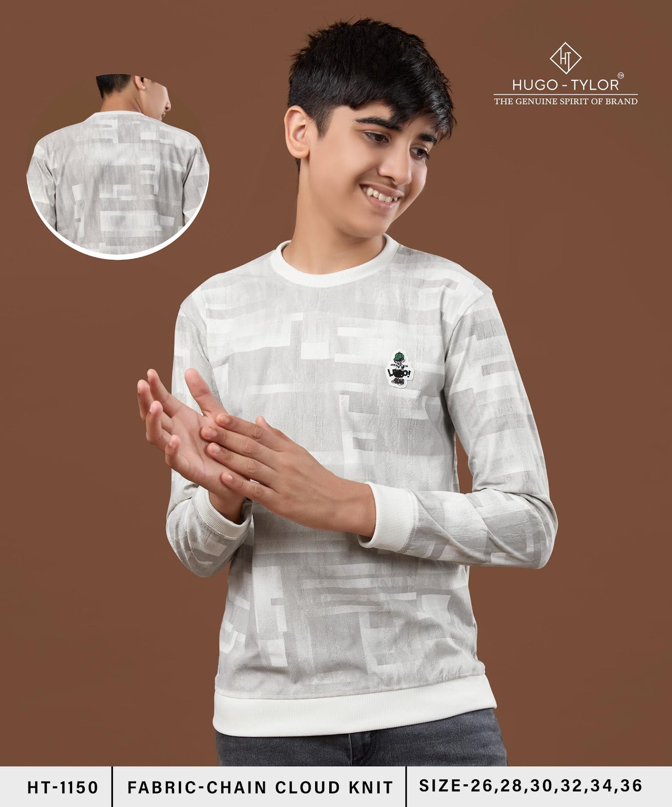 Ht 1150 Hugo Tylor Knit Boys Tshirt Supplier Ahmedabad