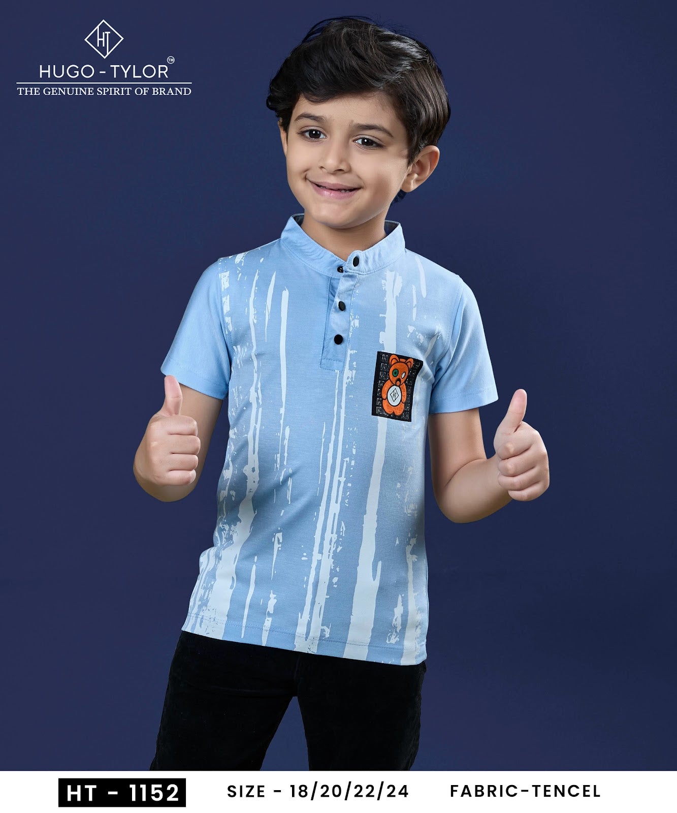 Ht 1152 Hugo Tylor Imported Boys Tshirt Manufacturer Ahmedabad