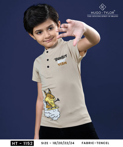 Ht 1152 Hugo Tylor Imported Boys Tshirt Manufacturer Ahmedabad