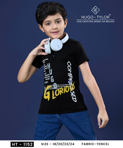 Ht 1152 Hugo Tylor Imported Boys Tshirt Manufacturer Ahmedabad
