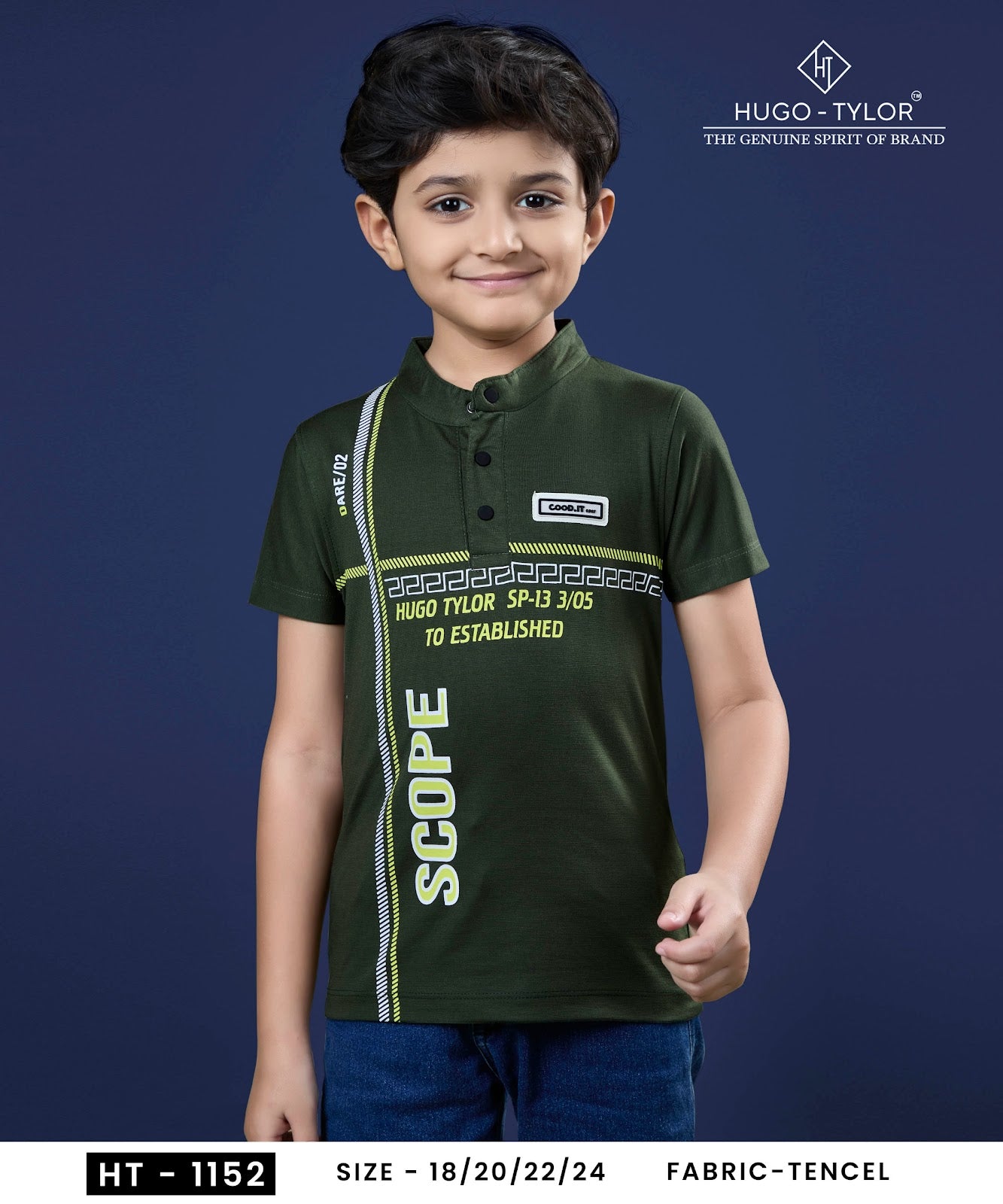 Ht 1152 Hugo Tylor Imported Boys Tshirt Manufacturer Ahmedabad