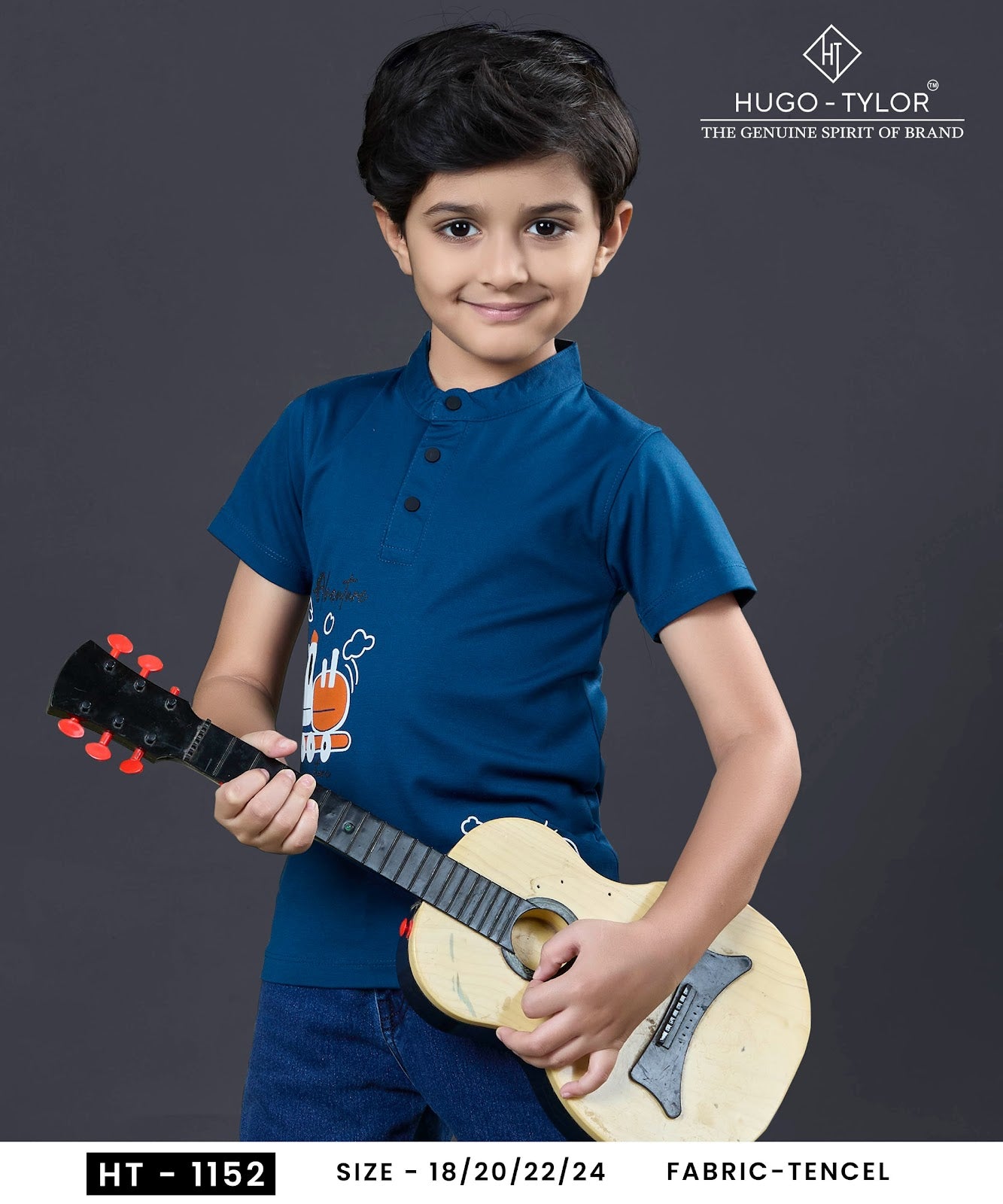 Ht 1152 Hugo Tylor Imported Boys Tshirt Manufacturer Ahmedabad