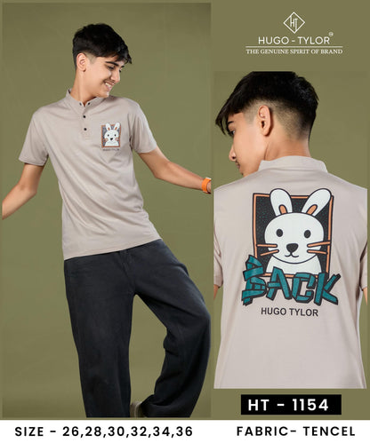 Ht 1154 Hugo Tylor Tencil Boys Tshirt Exporter Gujarat