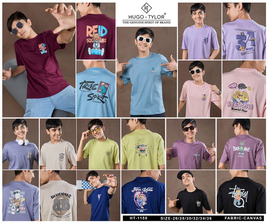 Ht 1158 Hugo Tylor Canvas Boys Tshirt Wholesale Price