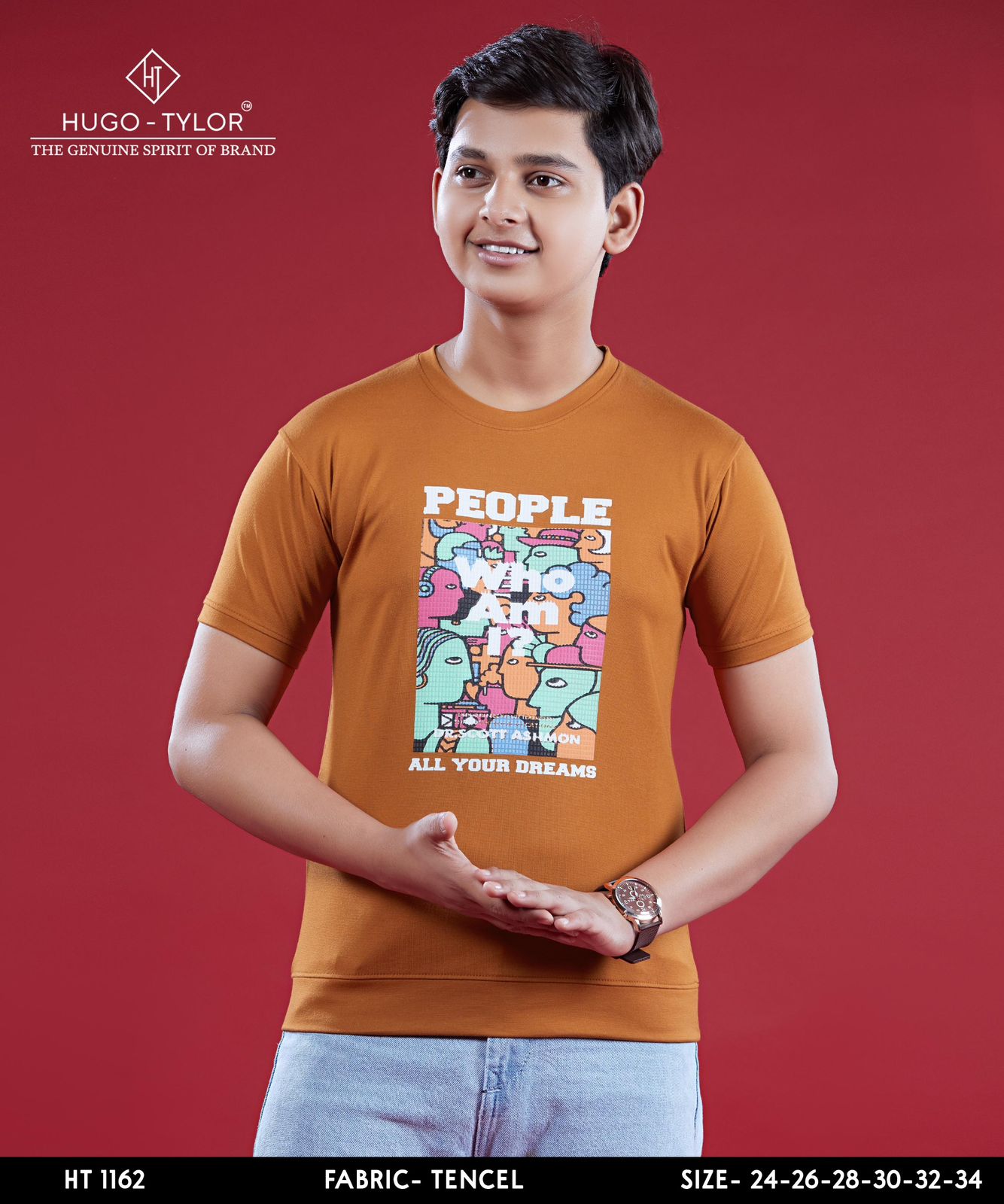 Ht 1162 Hugo Tylor Lycra Tencil Boys Tshirt Manufacturer