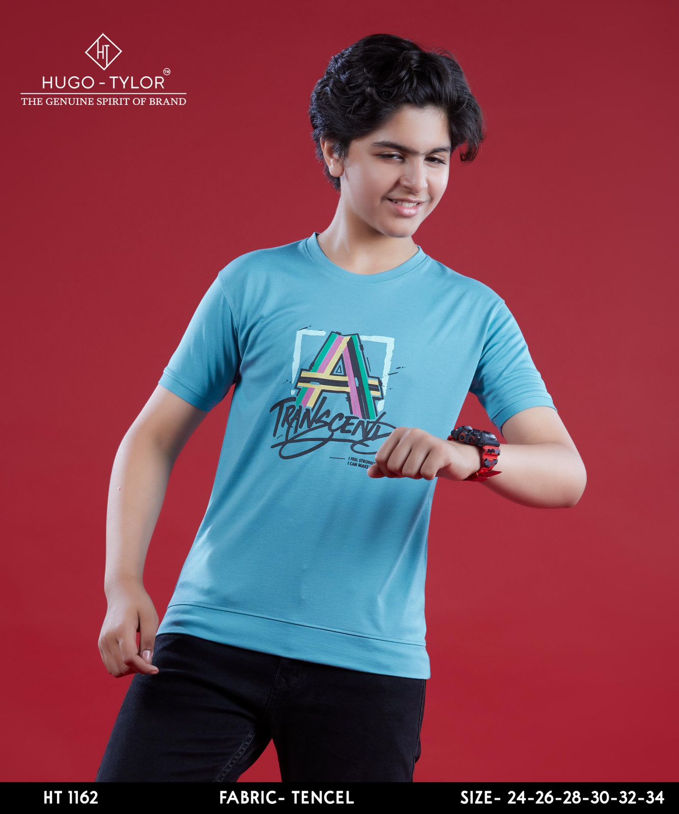 Ht 1162 Hugo Tylor Lycra Tencil Boys Tshirt Manufacturer