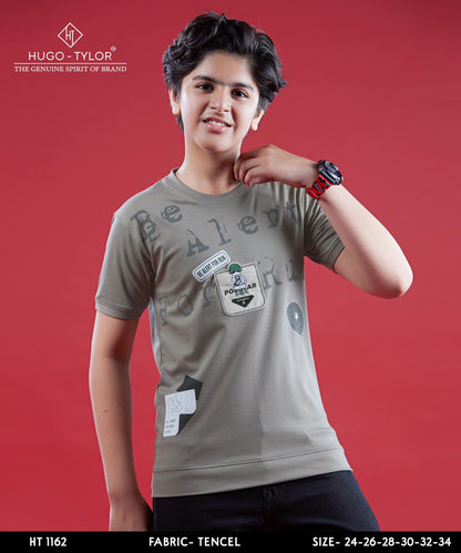 Ht 1162 Hugo Tylor Lycra Tencil Boys Tshirt Manufacturer