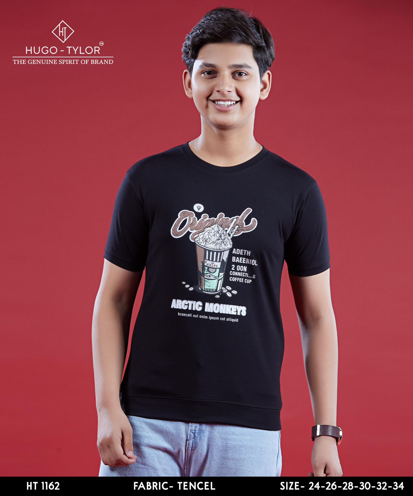 Ht 1162 Hugo Tylor Lycra Tencil Boys Tshirt Manufacturer