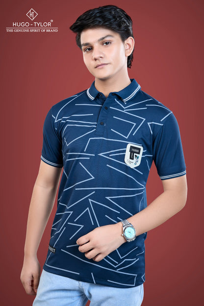 Ht 1164 Hugo Tylor Lycra Tencil Boys Tshirt Manufacturer Ahmedabad