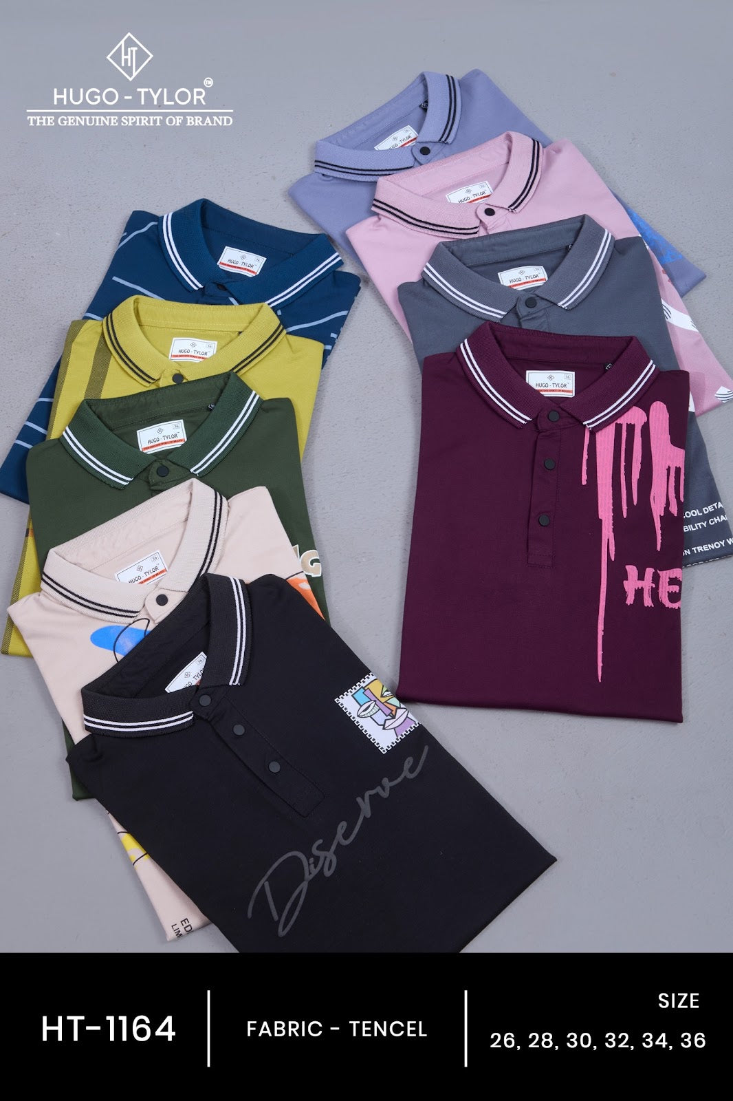 Ht 1164 Hugo Tylor Lycra Tencil Boys Tshirt Manufacturer Ahmedabad