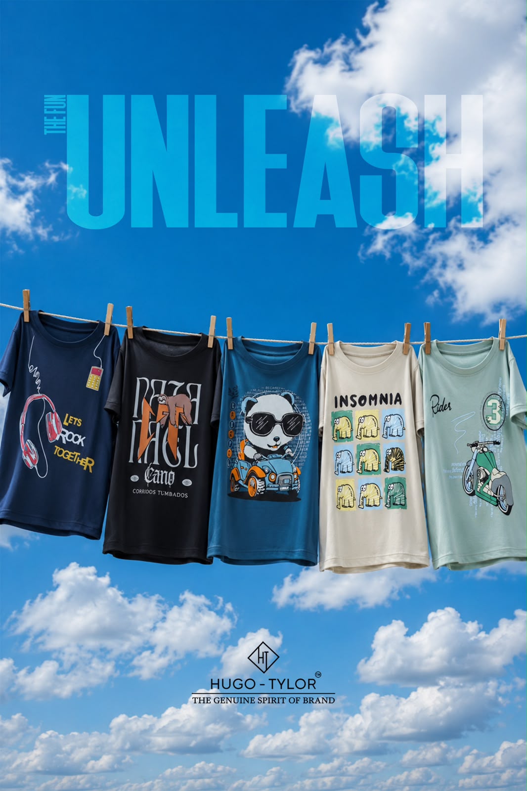 Ht 1170 Front-Back Print Hugo Tylor Imported Boys Tshirt Supplier Gujarat