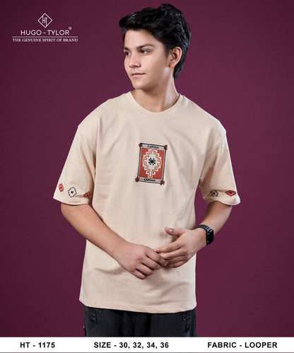 Ht 1175 Hugo Tylor Cotton Looper Boys Tshirt Supplier Ahmedabad