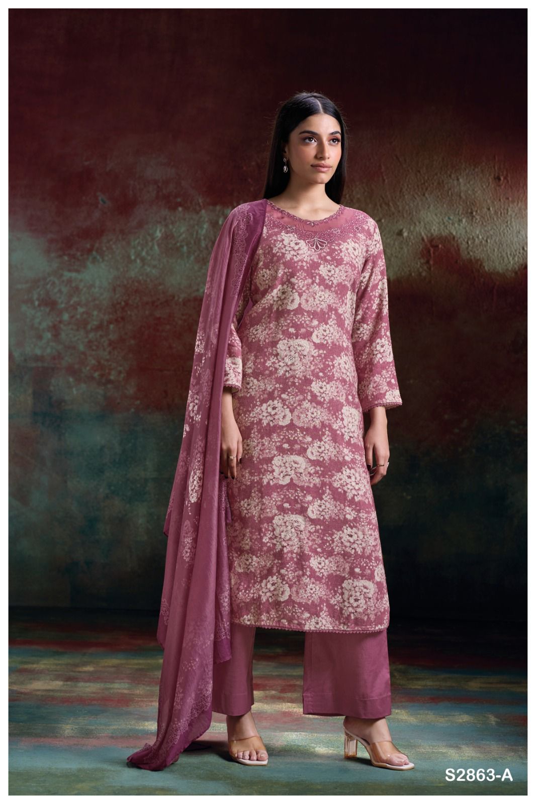 Htun S2863 Ganga Pure Khadi Pashmina Suits Exporter – Kavya Style Plus