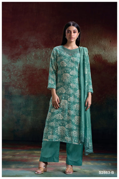 Htun S2863 Ganga Pure Khadi Pashmina Suits Exporter