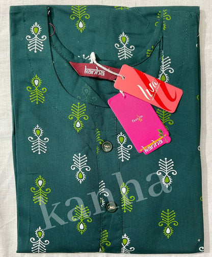 Hulchal 040125 Kanha Reyon Kurtis Manufacturer India