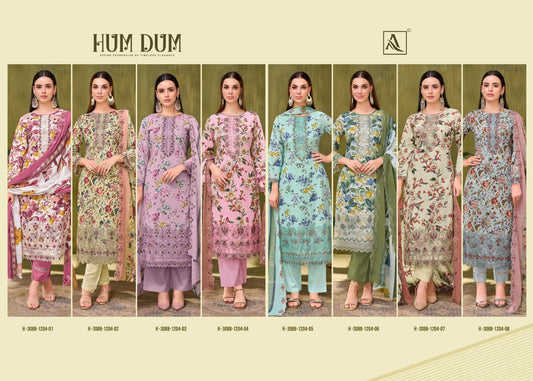 Hum Dum Alok Cambric Cotton Karachi Salwar Suits Manufacturer