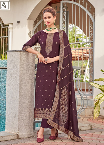 Hum Safar Alok Viscose Karachi Salwar Suits Wholesaler India
