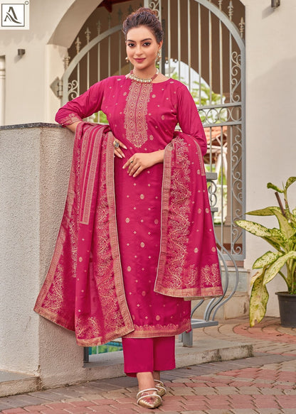 Hum Safar Alok Viscose Karachi Salwar Suits Wholesaler India