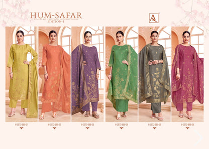 Hum Safar Edition 3 Alok Viscose Muslin Karachi Salwar Suits Exporter Gujarat