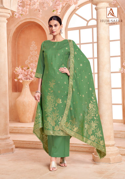 Hum Safar Edition 3 Alok Viscose Muslin Karachi Salwar Suits Exporter Gujarat