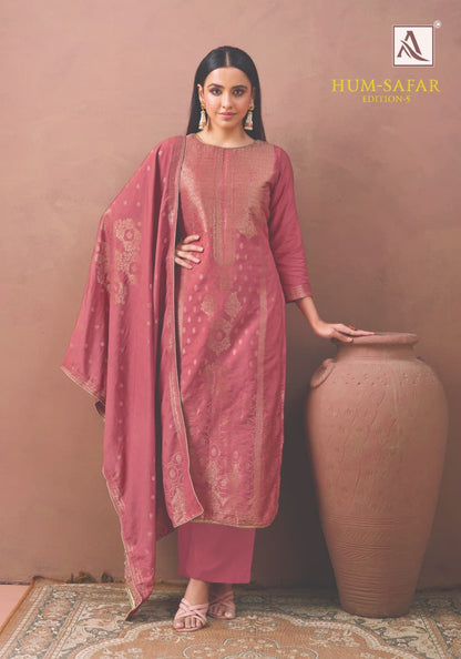 Hum Safar Edition 5 Alok Viscose Muslin Karachi Salwar Suits Manufacturer Ahmedabad