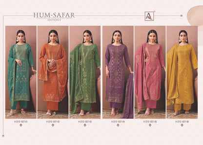 Hum Safar Edition 5 Alok Viscose Muslin Karachi Salwar Suits Manufacturer Ahmedabad