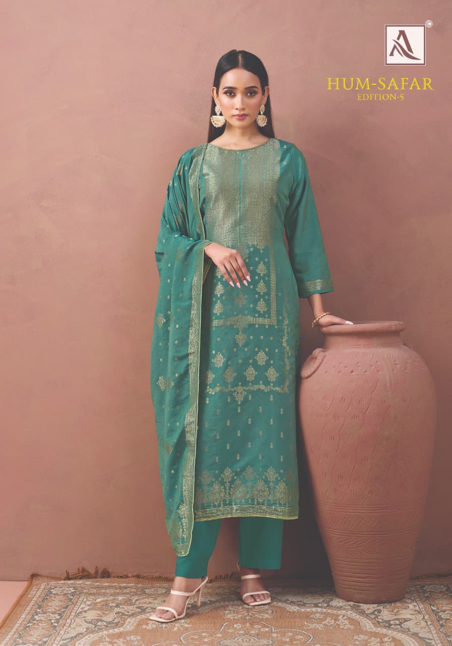 Hum Safar Edition 5 Alok Viscose Muslin Karachi Salwar Suits Manufacturer Ahmedabad