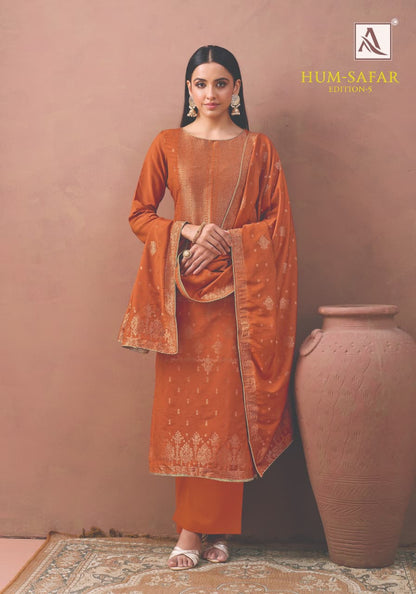 Hum Safar Edition 5 Alok Viscose Muslin Karachi Salwar Suits Manufacturer Ahmedabad
