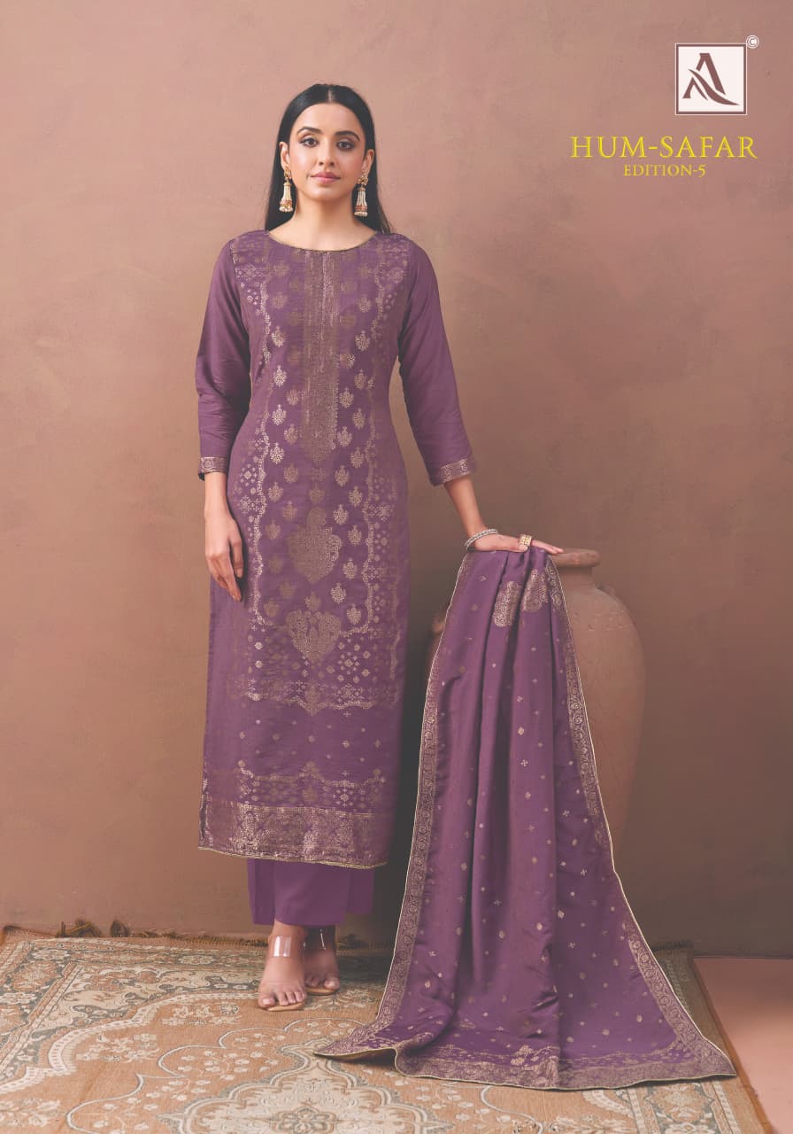 Hum Safar Edition 5 Alok Viscose Muslin Karachi Salwar Suits Manufacturer Ahmedabad