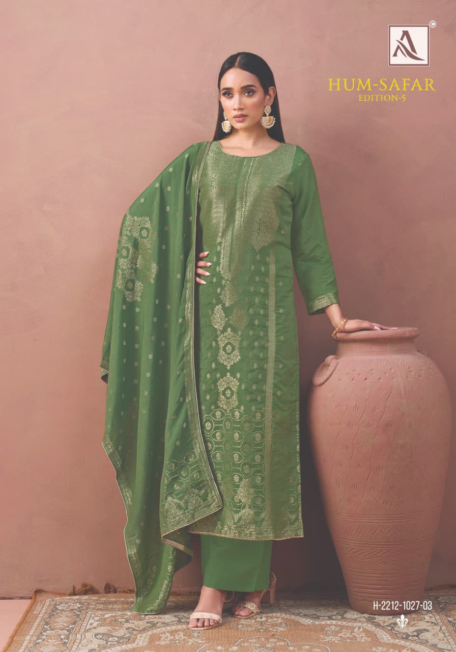 Hum Safar Edition 5 Alok Viscose Muslin Karachi Salwar Suits Manufacturer Ahmedabad