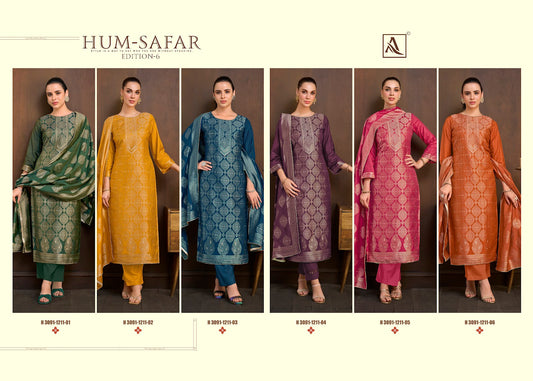 Hum Safar Edition 6 Alok Viscose Maslin Karachi Salwar Suits Exporter