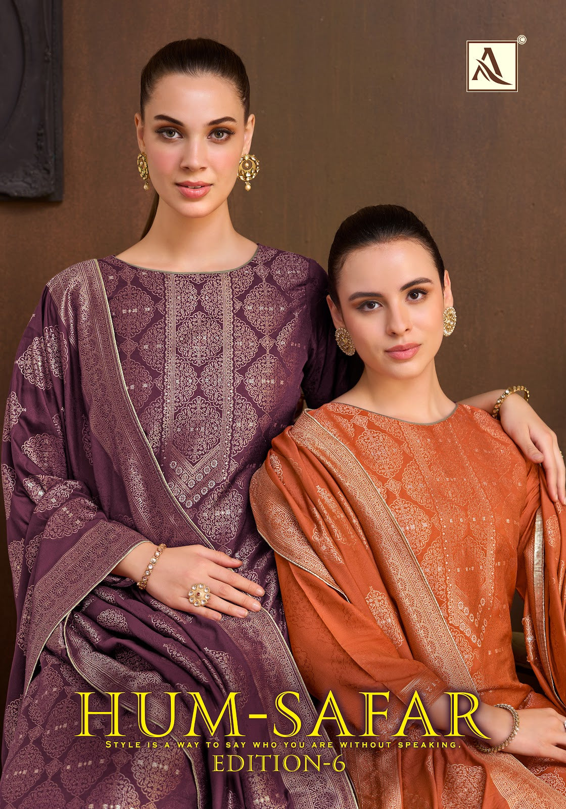 Hum Safar Edition 6 Alok Viscose Maslin Karachi Salwar Suits Exporter