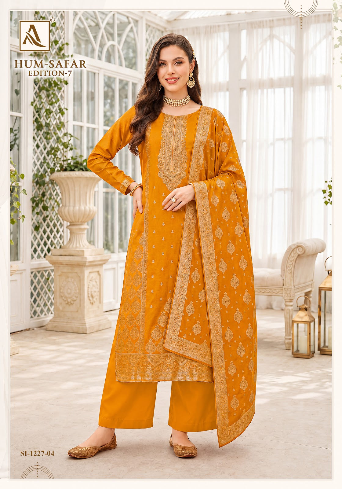 Hum Safar Edition 7 Alok Viscose Maslin Karachi Salwar Suits Supplier