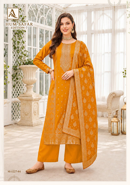 Hum Safar Edition 7 Alok Viscose Maslin Karachi Salwar Suits Supplier