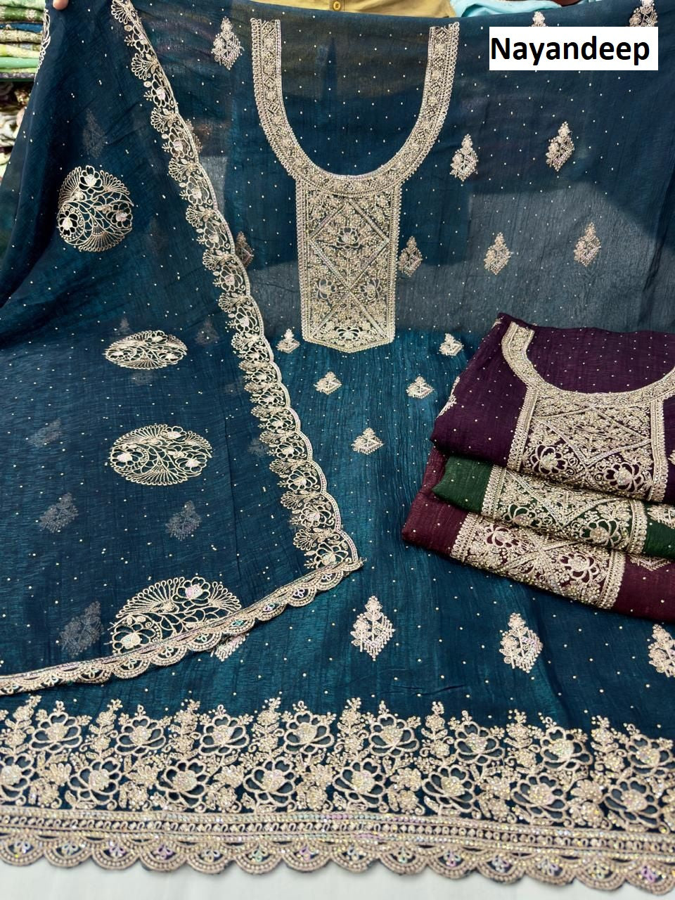 Hum Safar Nayandeep Silk Salwar Suits Exporter Gujarat